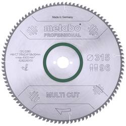 Metabo HW/CT 315X30 96 FZ/T 628226000 tvrdokovový pilový kotouč 315 x 30 x 1.8 mm Počet zubů (na palec): 96 1 ks