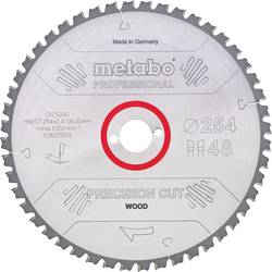 Metabo PRECISION CUT WOOD - PROFESSIONAL 628221000 tvrdokovový pilový kotouč 254 x 30 x 1.8 mm Počet zubů (na palec): 48 1 ks