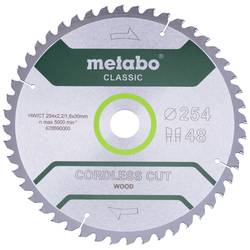 Metabo cordless cut wood - classic 628690000 pilový kotouč 254 x 30 mm Počet zubů (na palec): 48 1 ks