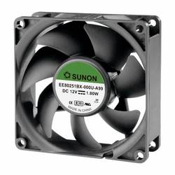 Sunon EE80251BX-000U-A99 axiální ventilátor, 12 V/DC, 76.45 m³/h, (d x š x v) 80 x 80 x 25 mm, EE80251BX-000U-A99