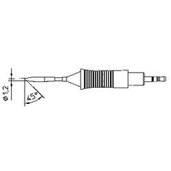 Weller RT6 pájecí hrot oblý, zkosený 45° Velikost hrotů 1.2 mm Obsah 1 ks