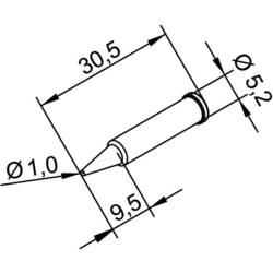 Ersa 102 PD LF 10 pájecí hrot tužkový, ERSADUR Velikost hrotů 1 mm Obsah 1 ks