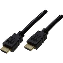 Schwaiger HDMI kabel Zástrčka HDMI-A, Zástrčka HDMI-A 0.70 m černá HDM0070043 4K UHD, pozlacené kontakty HDMI kabel