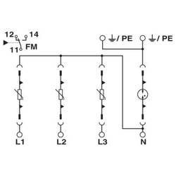 Phoenix Contact 2920968 VAL-MS 385/80/3+1-FM svodič pro přepěťovou ochranu 1 ks