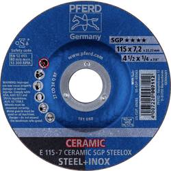 PFERD 62211300 E 115-7 CERAMIC SGP STEELOX brusný kotouč lomený Průměr 115 mm Ø otvoru 22.23 mm nerezová ocel, ocel 10 ks