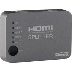 Marmitek Split 312 2 porty HDMI rozbočovač možnost 3D přehrávání 3840 x 2160 Pixel stříbrná