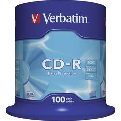 Verbatim 43411 CD-R 80 700 MB 100 ks vřeteno