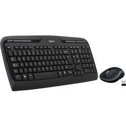 Logitech MK330 bezdrátový sada klávesnice a myše německá, QWERTZ černá