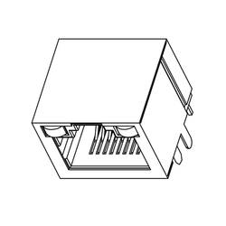 Weidmüller RJ45C5 R1U 1.7N4G/Y RL, 2626090000, RJ45 konektor, RJ45, piny:8, 240 ks