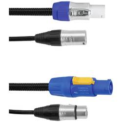 Eurolite Power-Hybrid DMX propojovací kabel [1x XLR zástrčka 3pólová - 1x XLR zástrčka 3pólová] 1.5 m