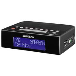 Sangean DCR-89+ A500476 radiobudík, DAB+, FM, AUX, USB, funkce alarmu, černá