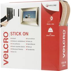 VELCRO® VEL-EC60221 pásek se suchým zipem lepicí háčková a flaušová část (d x š) 10000 mm x 20 mm béžová 10 m