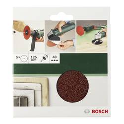 Bosch Accessories 2609256B50 brusný papír pro brusné kotouče bez otvorů Zrnitost 80 (Ø) 125 mm 5 ks