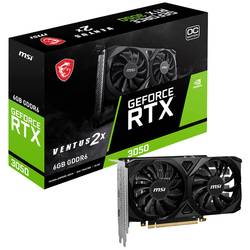 MSI grafická karta Nvidia GeForce RTX 3050 VENTUS 2X OC 6 GB GDDR6-RAM PCIe x16 DisplayPort, HDMI™ NVIDIA G-Sync , přetaktovaná