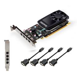 PNY grafická karta Nvidia Quadro P1000 4 GB GDDR5 RAM PCIe x16 mini DisplayPort