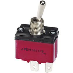 APEM 3639NF/2 3639NF/2 páčkový spínač 250 V/AC 6 A 1x zap/vyp/zap s aretací/0/s aretací 1 ks