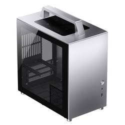 Jonsbo Jonsbo T8 PLUS Mini-ITX Gehäuse, Tempered Glass - silber mini tower herní pouzdro, pouzdro stříbrná