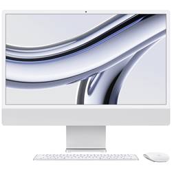 Apple iMac 24 Retina 4.5K (M3, 2023) 61 cm (24 palec) stříbrná Apple M3 8-Core CPU 8 GB RAM 256 GB SSD Apple M3 čip (8-Core GPU) MQR93D/A