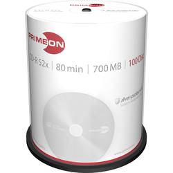 Primeon 2761103 CD-R 80 700 MB 100 ks vřeteno stříbrný matný povrch