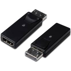 Digitus DB-340602-000-S DisplayPort / HDMI adaptér [1x zástrčka DisplayPort - 1x HDMI zásuvka] černá dvoužilový stíněný, zablokovatelný