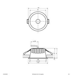 EVN C54N10090925 C54N10090925 LED vestavné svítidlo, LED, 10 W, černá