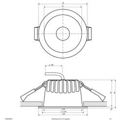 EVN C54N06090925 C54N06090925 LED vestavné svítidlo, LED, 6 W, černá