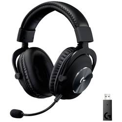 Logitech Gaming PRO X Sluchátka On Ear bezdrátová, 981-000907, 7.1 Surround, černá