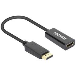 Manhattan 153713 DisplayPort adaptér [1x HDMI zásuvka - 1x zástrčka DisplayPort] černá 15 cm