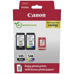 Canon Ink PG-545/CL-546 Photo Value Pack originál Dual černá, azurová, purppurová, žlutá 8287B008