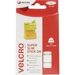 VELCRO® VEL-EC60212 suchý zip ve tvaru elipsy lepicí háčková a flaušová část (d x š) 35 mm x 12 mm bílá 18 ks