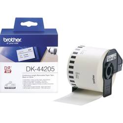 Brother DK-44205 etikety v roli 62 mm x 30.48 m papír bílá 1 ks přemístitelné DK44205 univerzální etikety