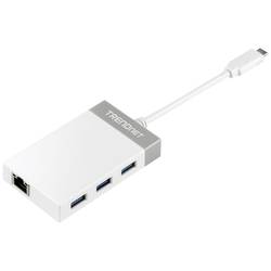 TrendNet TUC-ETGH3 3 porty USB kombinovaný hub šedá