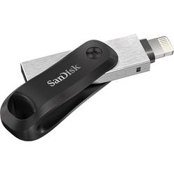 SanDisk iXpand™ Flash Drive Go USB paměť pro smartphony/tablety černá, stříbrná 256 GB USB 3.2 (Gen 1x1) , Lightning