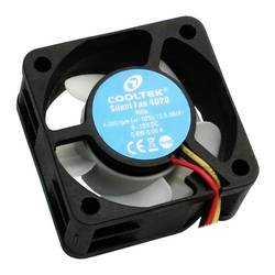 Cooltek Silent Fan 4020 PC větrák s krytem černá, bílá (š x v x h) 40 x 20 x 40 mm