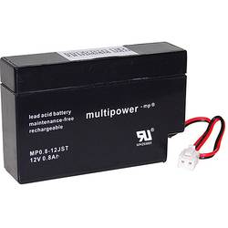 multipower PB-12-0,8-JST MP0,8-12 olověný akumulátor 12 V 0.8 Ah olověný se skelným rounem (š x v x h) 96 x 62 x 25 mm JST zástrčka bezúdržbové, nepatrné