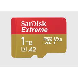 SanDisk Extreme paměťová karta microSDXC 1024 GB Class 10, UHS-I, v30 Video Speed Class nárazuvzdorné, vodotěsné