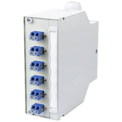 Metz Connect OpDAT REGpro splice 6xLC-Duplex OS2 LWL patch panel 6 portů LC