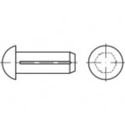 TOOLCRAFT TO-5379045 půlkulatý rýhovaný hřeb 6 mm nerezová ocel A2 100 ks