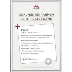 walther+ design KV130S vyměnitelný fotorámeček Formát papíru: A4 stříbrná