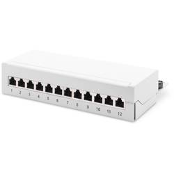 Digitus Patch-Panel 12 portů síťový patch panel CAT 6A, CAT 6a (surový kabel CAT 7) 1 U osazený