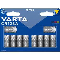 Varta LITHIUM Cylindr. CR123A Bli10 fotobaterie CR-123A lithiová 1430 mAh 3 V 10 ks