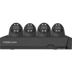 Foscam FNA108E-T4-2T BLACK FNA108E-T4-2T black LAN IP-sada bezpečnostní kamery 8kanálový se 4 kamerami 3840 x 2160 Pixel