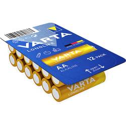 Varta LONGLIFE AA Big Box 12 tužková baterie AA alkalicko-manganová 2800 mAh 1.5 V 12 ks