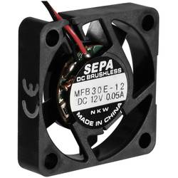 SEPA MFB30E12 axiální ventilátor, 12 V/DC, 4.0 m³/h, (d x š x v) 30 x 30 x 6.5 mm, MFB30E12-BLI