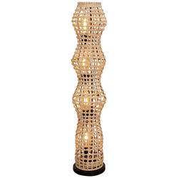 ECO-Light CAPELLA 9520 PT4 RT stojací lampa E27 Rattan, přírodní