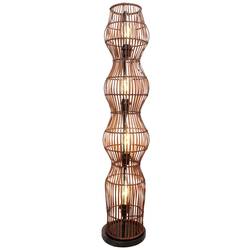 ECO-Light BAMBOO 9510 PT4-D BA stojací lampa E27 bambusová, hnědá