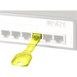 LINDY zámek portu RJ45 LAN sada 10 ks žlutá vč. 1 klíče 40482