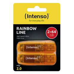 Intenso 64GB Rainbow Line double pack USB flash disk Retail 64 GB oranžová 3502492 USB-A