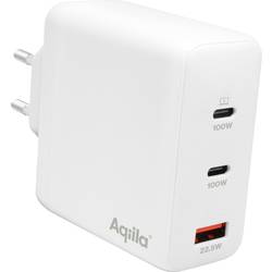 Aqiila W4 USB nabíječka 120 W vnitřní, do zásuvky (230 V) Výstupní proud (max.) 3 A USB A, USB-C® Počet výstupů: 3 x