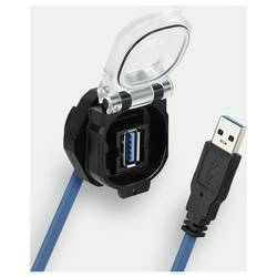 Lütze USB-3.0 A/A F/M 90° 3,0m PVC PC 493114.0300 3 m, 1 ks